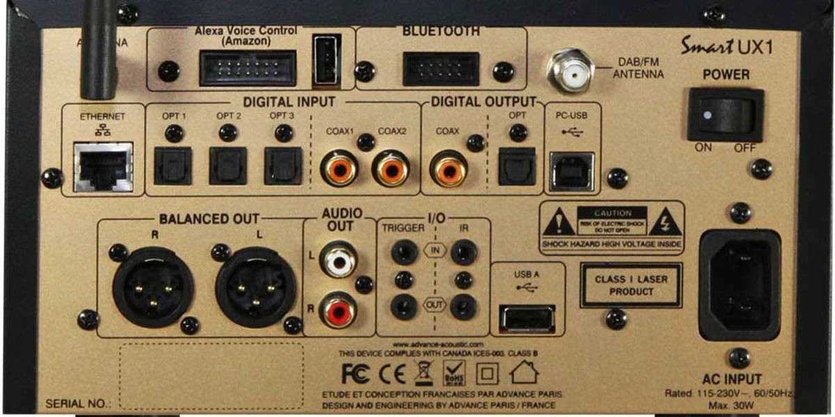 Lecteurs Réseaux Advance Acoustic Smart Ux1 Noir 4 Lecteurs Réseaux Advance Acoustic Smart Ux1 Noir – Image 2