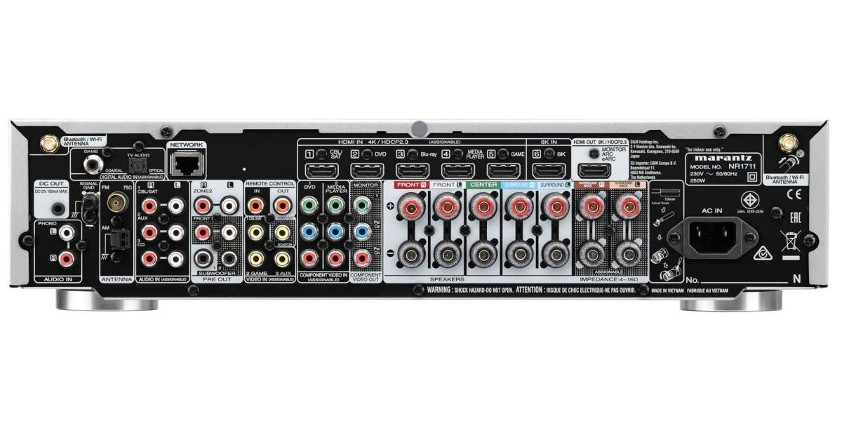 Amplificateurs Home Cinéma Marantz Nr1711 Argent Or 4 Amplificateurs Home Cinéma Marantz Nr1711 Argent Or – Image 2