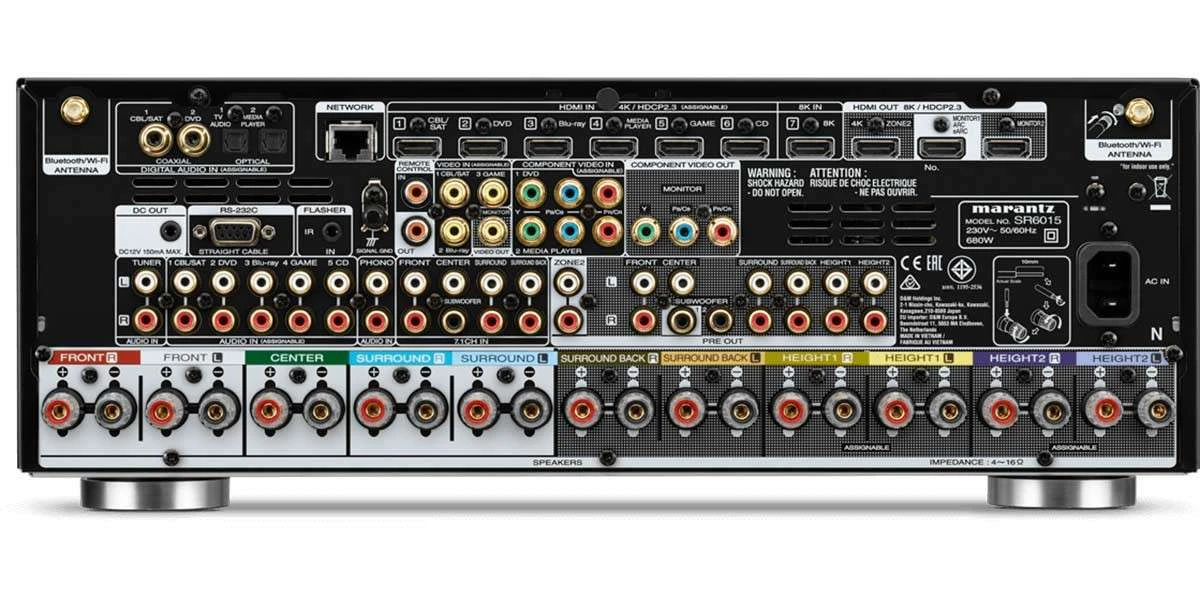 Amplificateurs Home Cinéma Marantz Sr6015 Noir 6 Amplificateurs Home Cinéma Marantz Sr6015 Noir – Image 4