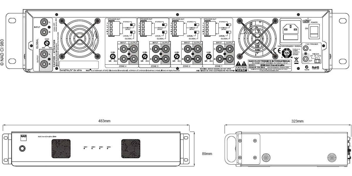 Amplis De Puissance Home Cinéma NAD Ci 980 7 Amplis De Puissance Home Cinéma NAD Ci 980 – Image 5