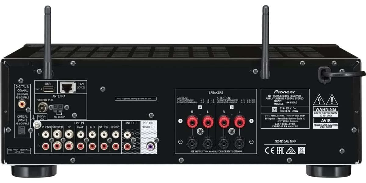 Amplificateurs Intégrés Pioneer Sx-n30ae Noir 4 Amplificateurs Intégrés Pioneer Sx-n30ae Noir – Image 2