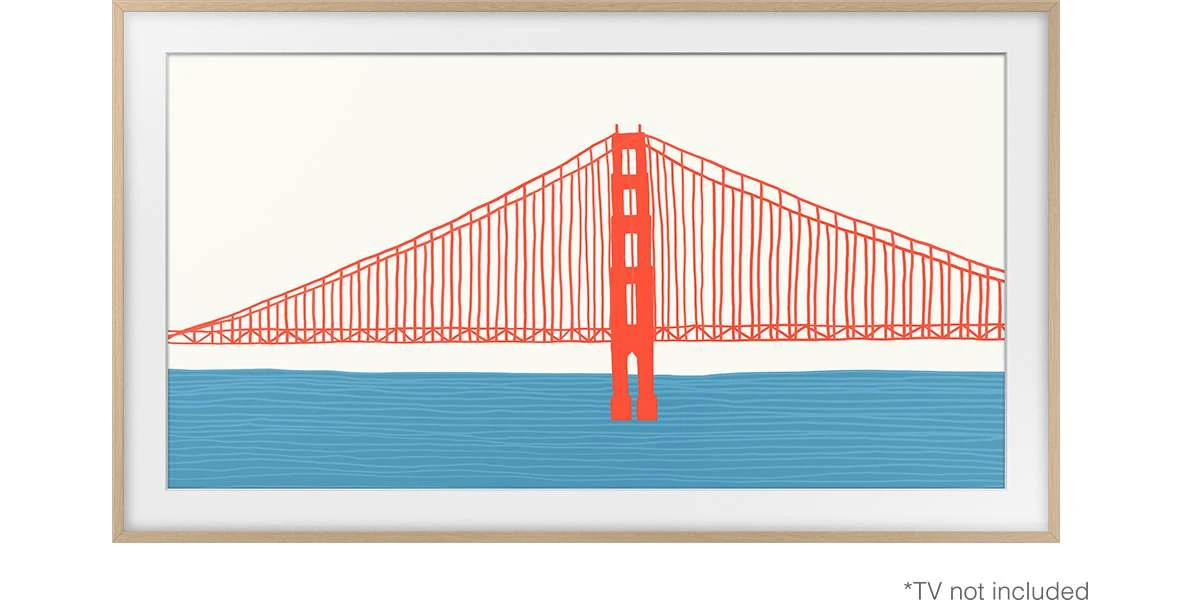 Accessoires Samsung Cadre The Frame 43'' 2021 Couleur Teck 4 Accessoires Samsung Cadre The Frame 43'' 2021 Couleur Teck – Image 2