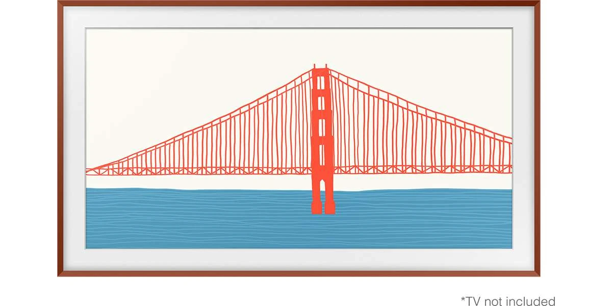 Accessoires Samsung Cadre The Frame 65'' 2021 Couleur Rouge Brique 4 Accessoires Samsung Cadre The Frame 65'' 2021 Couleur Rouge Brique – Image 2