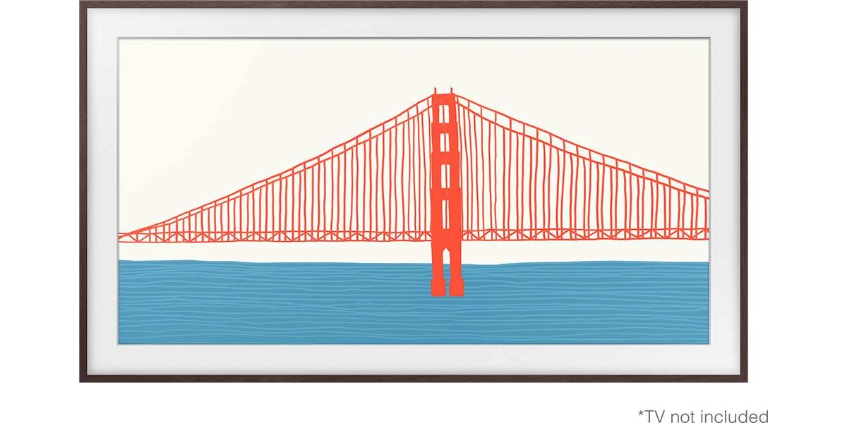 Accessoires Samsung Cadre The Frame 75'' 2021 Couleur Noyer 4 Accessoires Samsung Cadre The Frame 75'' 2021 Couleur Noyer – Image 2