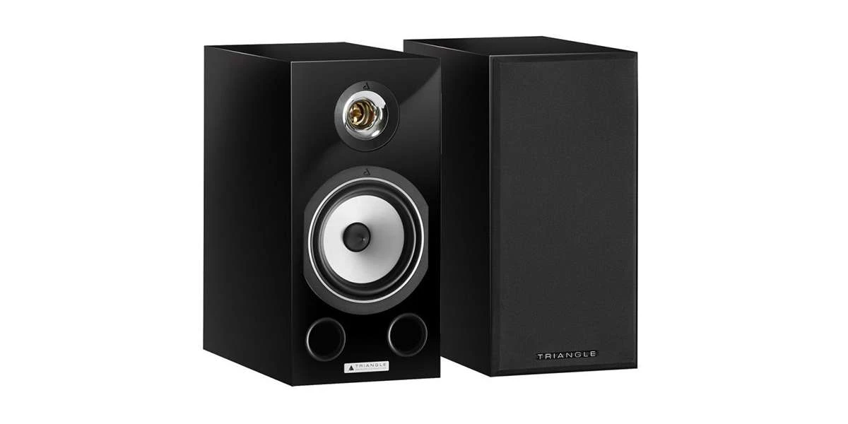 Enceintes Bibliothèques Triangle Comète Ez Noir Laqué - La Paire 3 Enceintes Bibliothèques Triangle Comète Ez Noir Laqué - La Paire